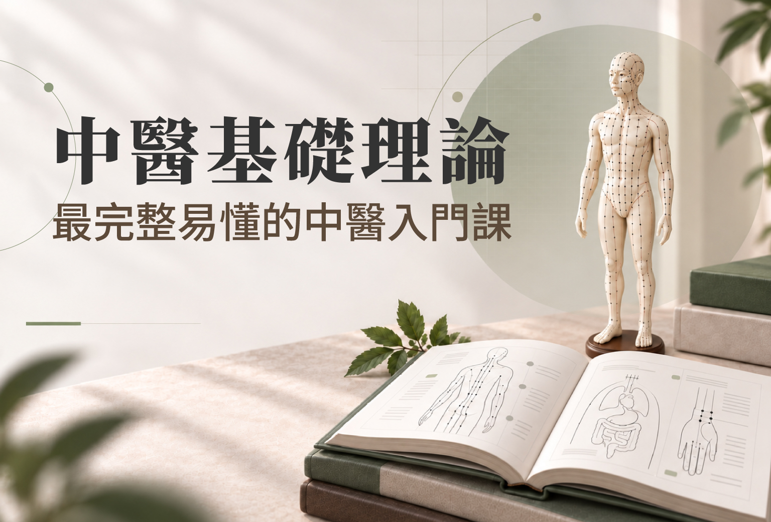 中醫基礎理論25小時線上課程主視覺